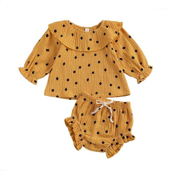 baby girl\u2021s 2pcs clothes set ruffled doll collar long sleeve with elastic triangle shorts for spring and autumn1, White
baby girl\u2021s 2pcs clothes set ruffled doll collar long sleeve with elastic triangle shorts for spring and autumn1, White