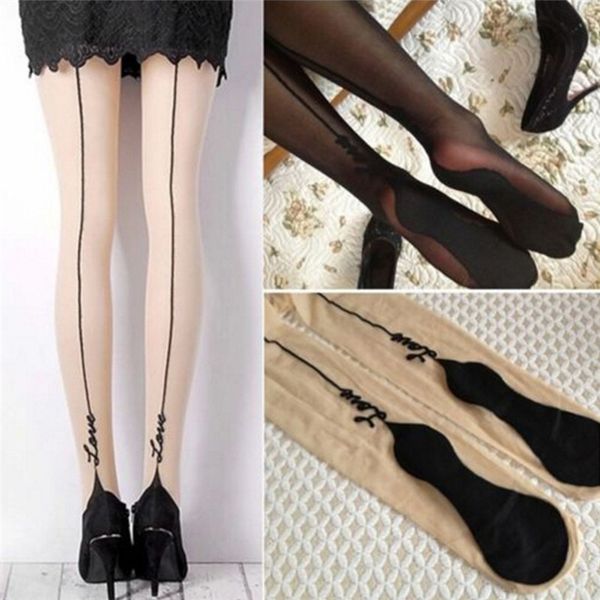 stylish retro jacquard backside line english love letter tattoo tights tigh women lady stockings pantyhose 2 colors, Red;black
stylish retro jacquard backside line english love letter tattoo tights tigh women lady stockings pantyhose 2 colors, Red;black