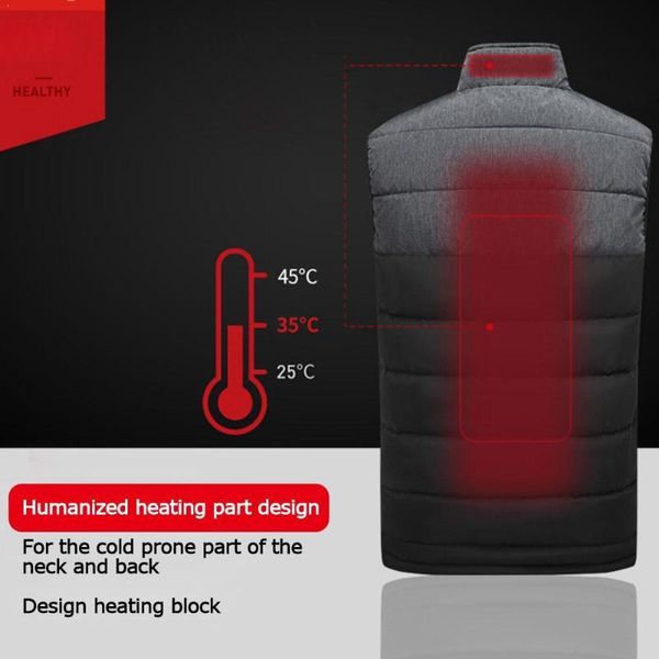 1pcs heating vest men jacket waistcoat electric heated down outwear coat fashion design outdoor winter warm cotton k4q3, Gray;blue 
1pcs heating vest men jacket waistcoat electric heated down outwear coat fashion design outdoor winter warm cotton k4q3, Gray;blue