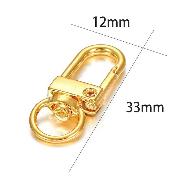 10pcs/lot 12*3m gold plate rotating dog buckle zinc alloy bag hook buckle key ring connectors for diy jewelry making bbycxx, Silver
10pcs/lot 12*3m gold plate rotating dog buckle zinc alloy bag hook buckle key ring connectors for diy jewelry making bbycxx, Silver