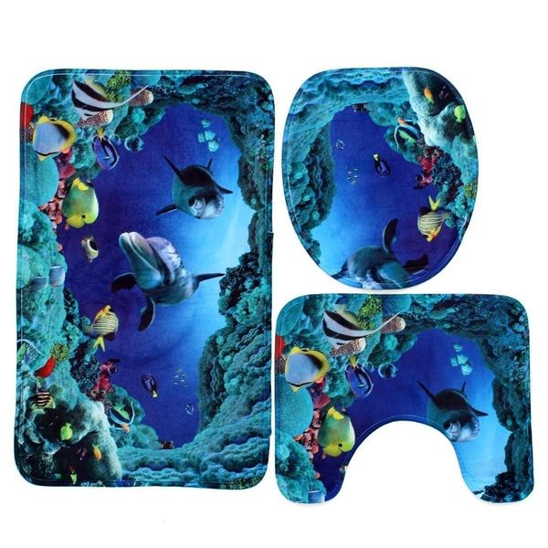 3 pcs/set 50*80*0.8cm bathroom flannel non-slip underwater world blue shark pedestal rug + lid toilet cover + ba qylrhn garden2010
3 pcs/set 50*80*0.8cm bathroom flannel non-slip underwater world blue shark pedestal rug + lid toilet cover + ba qylrhn garden2010