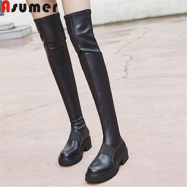 boots asumer big size 34-43 fashion over the knee women round toe slip on genuine leather slim platform ladiesboots 20211, Black
boots asumer big size 34-43 fashion over the knee women round toe slip on genuine leather slim platform ladiesboots 20211, Black