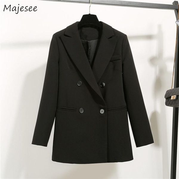 long blazer women double breasted black vintage plus size korean fashion clothing womens blazers harajuku office ladies elegant, White;black
long blazer women double breasted black vintage plus size korean fashion clothing womens blazers harajuku office ladies elegant, White;black