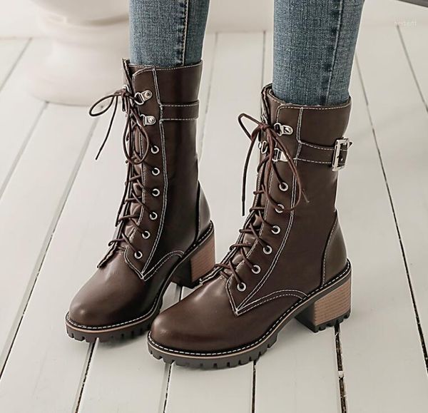 boots casual round head mid-calf lace-up rivet platform black green yellow brown high heels thick riding women's shoes1
boots casual round head mid-calf lace-up rivet platform black green yellow brown high heels thick riding women's shoes1