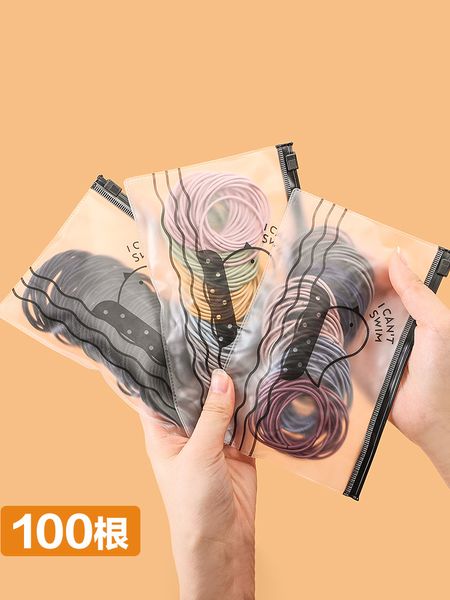 and home simple headrope female tie high elastic rubber band with storage bag 100 pieces of ponytail hair ring
and home simple headrope female tie high elastic rubber band with storage bag 100 pieces of ponytail hair ring