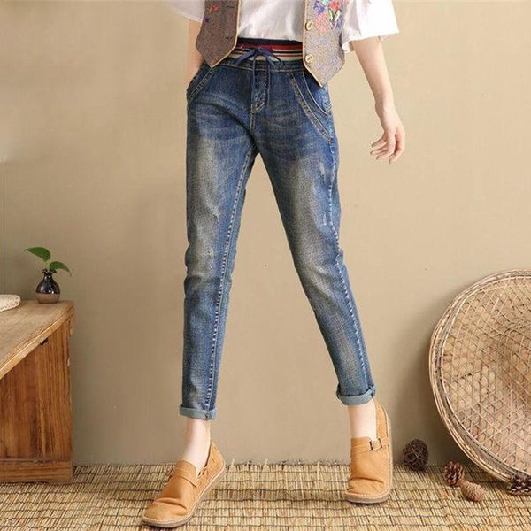 women's jeans 2021 plus velvet thick denim pants loose small feet haron han version of waist, Blue
women's jeans 2021 plus velvet thick denim pants loose small feet haron han version of waist, Blue