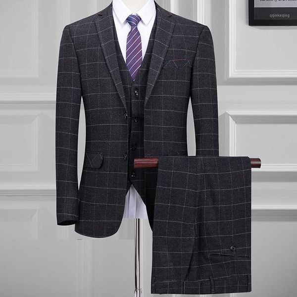big brand men's bridegroom suit wedding dress plaid suit three piece man british style tuxedo1, White;black
big brand men's bridegroom suit wedding dress plaid suit three piece man british style tuxedo1, White;black