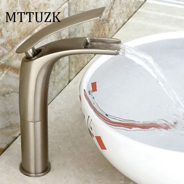 mttuzk basin faucets cold mixer bathroom basin tap antique brass brushed nickel waterfall faucet
mttuzk basin faucets cold mixer bathroom basin tap antique brass brushed nickel waterfall faucet