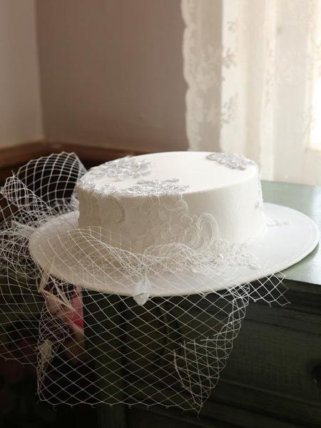 2020 luxury veil flat brim fedora hat women lace flower applique fascinator hat bride cocktail prom white mesh wedding1, Blue;gray
2020 luxury veil flat brim fedora hat women lace flower applique fascinator hat bride cocktail prom white mesh wedding1, Blue;gray