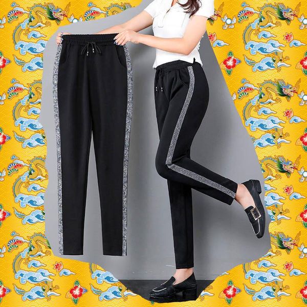 elastic side striped black pencil pants women casual autumn women trousers elastic waist tweed slant with a variety of clothing, Black;white
elastic side striped black pencil pants women casual autumn women trousers elastic waist tweed slant with a variety of clothing, Black;white