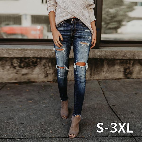 women's jeans 2021 spring fashion bleached ripped women cotton denim slim elasticity skinny pants moustache effect vintage femme, Blue
women's jeans 2021 spring fashion bleached ripped women cotton denim slim elasticity skinny pants moustache effect vintage femme, Blue