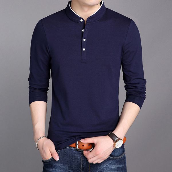 brand autumn men's t-shirt four-button long-sleeved for male vertical collar pure color tshirt kg-362, White;black
brand autumn men's t-shirt four-button long-sleeved for male vertical collar pure color tshirt kg-362, White;black