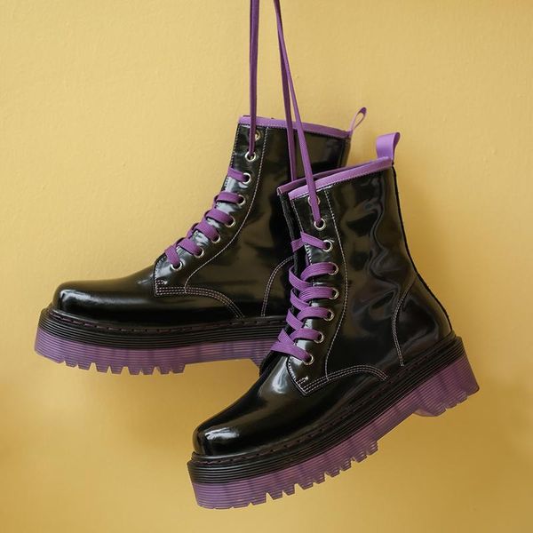 chunky heels women genuine leather ankle boots fashion platform short boots green purple casual shoes woman winter warm, Black
chunky heels women genuine leather ankle boots fashion platform short boots green purple casual shoes woman winter warm, Black