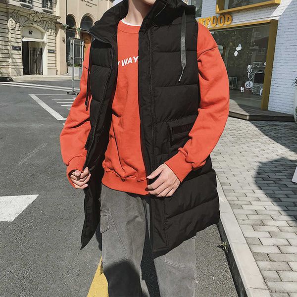mid length men's autumn winter korean fashion slim and handsome jacket thickened warm casual cotton vest, Black;white
mid length men's autumn winter korean fashion slim and handsome jacket thickened warm casual cotton vest, Black;white