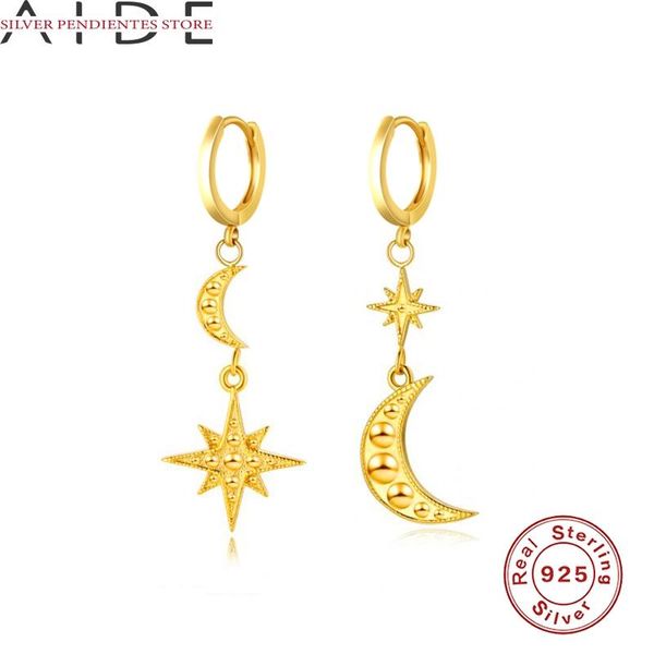hoop & huggie aide 925 sterling silver asymmetrical star moon pendant earrings women fashion gold hoops jewelry aretes de mujer, Golden;silver
hoop & huggie aide 925 sterling silver asymmetrical star moon pendant earrings women fashion gold hoops jewelry aretes de mujer, Golden;silver