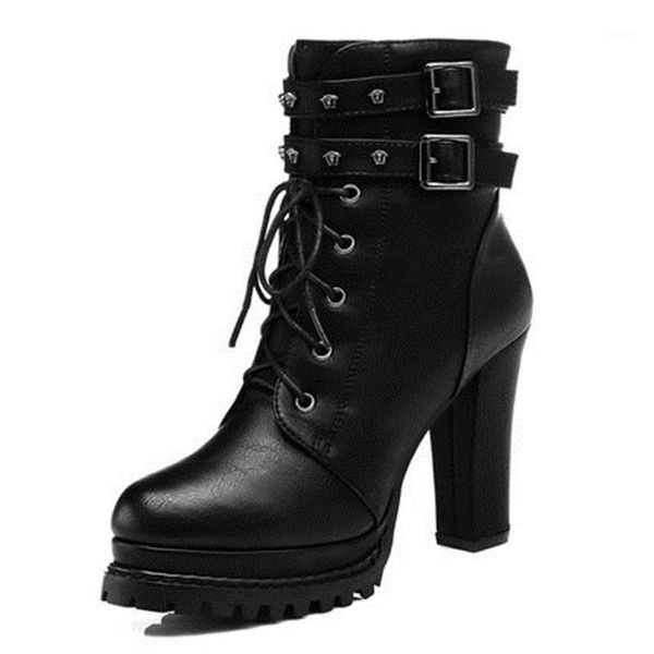 2021 laties new round toe rivet short boots women waterproof heel thick bottom lace-up boots female lace up1, Black
2021 laties new round toe rivet short boots women waterproof heel thick bottom lace-up boots female lace up1, Black