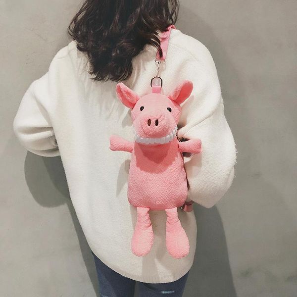 bags for women cute cartoon cute personality special bag female new big pig crossbody creative fashion shoulder plush bag
bags for women cute cartoon cute personality special bag female new big pig crossbody creative fashion shoulder plush bag