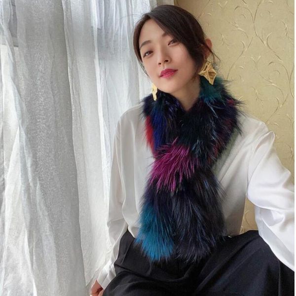 winter women real fur scarf long warm fluffy gray black autumn thick wraps s70, Blue;gray
winter women real fur scarf long warm fluffy gray black autumn thick wraps s70, Blue;gray
