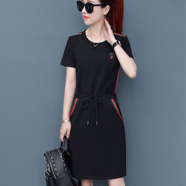 european and american style short-sleeved mid-length slim casual dress fashion western style women's clothing wholesale, Black;gray
european and american style short-sleeved mid-length slim casual dress fashion western style women's clothing wholesale, Black;gray