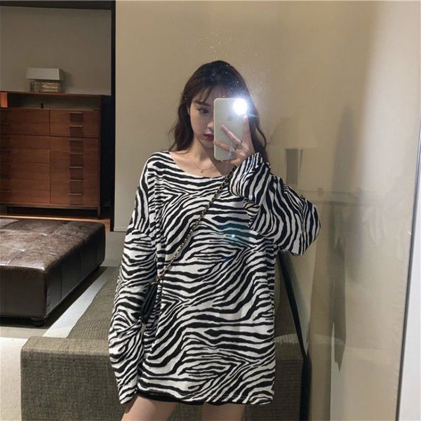 2021 new spring zebra printing long sleeves female shirt trend looses hong kong retro-bottoming t-shirts y436 k0gd, White
2021 new spring zebra printing long sleeves female shirt trend looses hong kong retro-bottoming t-shirts y436 k0gd, White