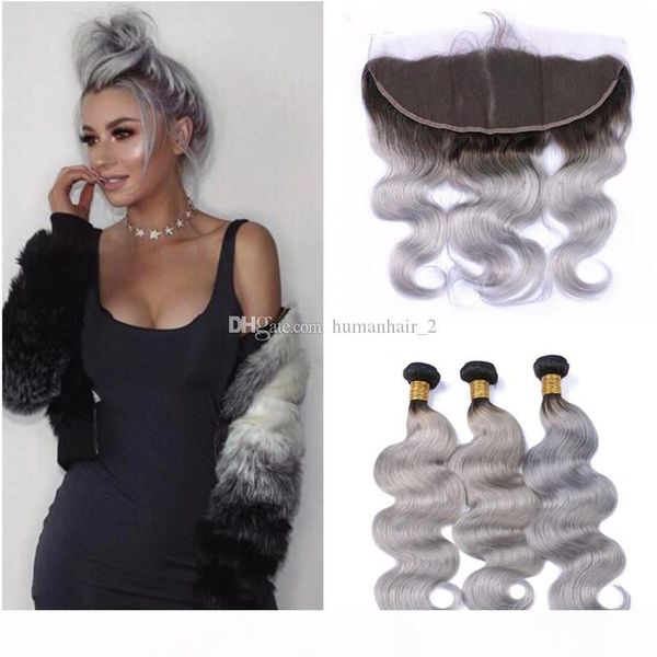 virgin peruvian 1b grey two tone body wave human hair weaves with 13*4 full lace frontal closure silver gray 1b ombre hair bundles, Black;brown
virgin peruvian 1b grey two tone body wave human hair weaves with 13*4 full lace frontal closure silver gray 1b ombre hair bundles, Black;brown
