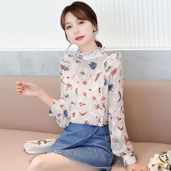 coigarsam fashion full sleeve blouse women new spring floral print chiffon blusas womens and blouses pink 98331, White
coigarsam fashion full sleeve blouse women new spring floral print chiffon blusas womens and blouses pink 98331, White