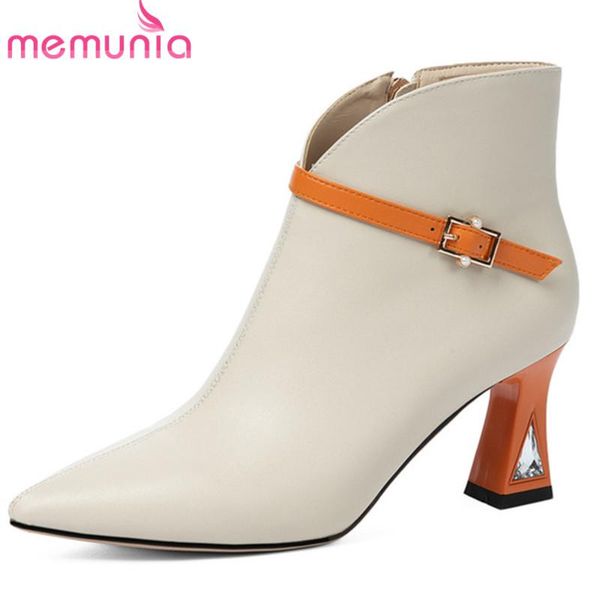 memunia 2020 new arrive 7cm high heel boots women dress office shoes pointed toe buckle crystal elegant ankle boots women, Black
memunia 2020 new arrive 7cm high heel boots women dress office shoes pointed toe buckle crystal elegant ankle boots women, Black