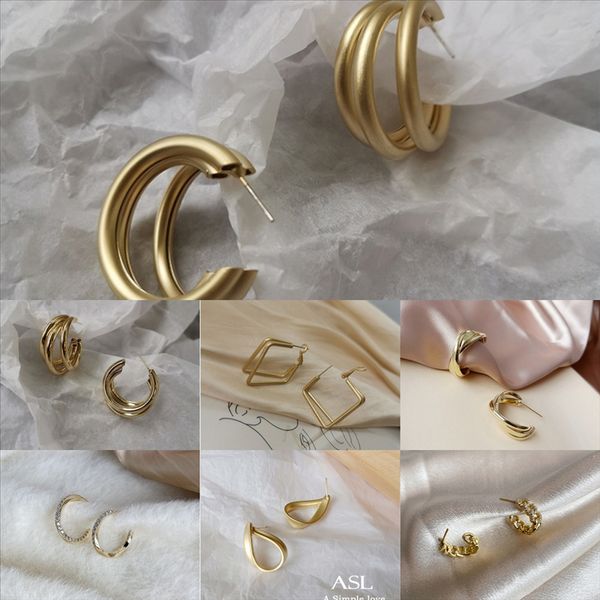1xti onstall quality silver trend personality studs earrings earrings gold 18k retro male tide female new, Golden
1xti onstall quality silver trend personality studs earrings earrings gold 18k retro male tide female new, Golden