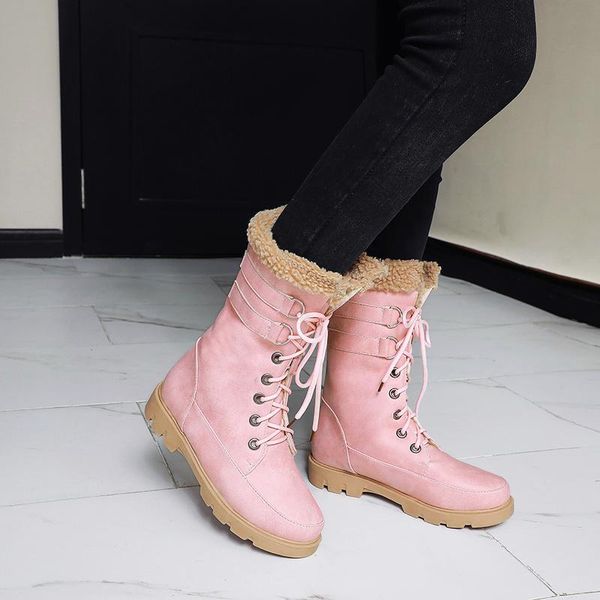 women fur boots ladies winter shoes women lace-up casual mid-calf boots non-slip keep warm martin big size 34-43, Black
women fur boots ladies winter shoes women lace-up casual mid-calf boots non-slip keep warm martin big size 34-43, Black