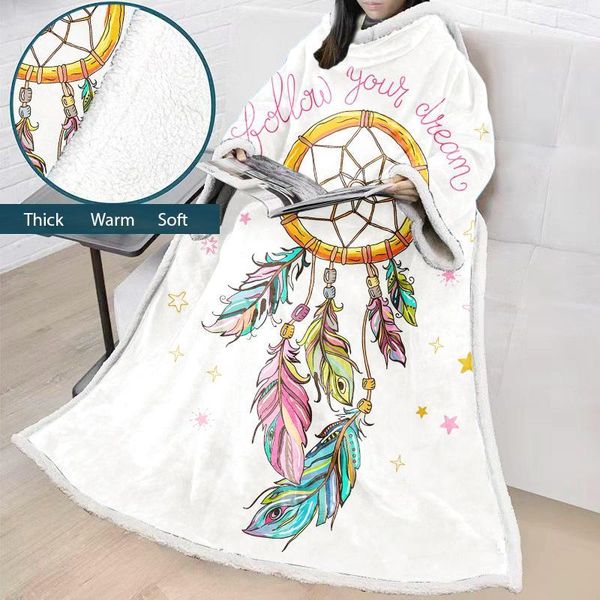 dream catcher sherpa blanket for beds velvet plush throw blanket with sleeve feather romantic soft bedding manta winter1
dream catcher sherpa blanket for beds velvet plush throw blanket with sleeve feather romantic soft bedding manta winter1