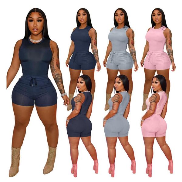 wholesale bulk summer tracksuits for women 2 piece sets tank shorts joggers suits solid drawstring clothes sweatsuits 7027, Gray
wholesale bulk summer tracksuits for women 2 piece sets tank shorts joggers suits solid drawstring clothes sweatsuits 7027, Gray