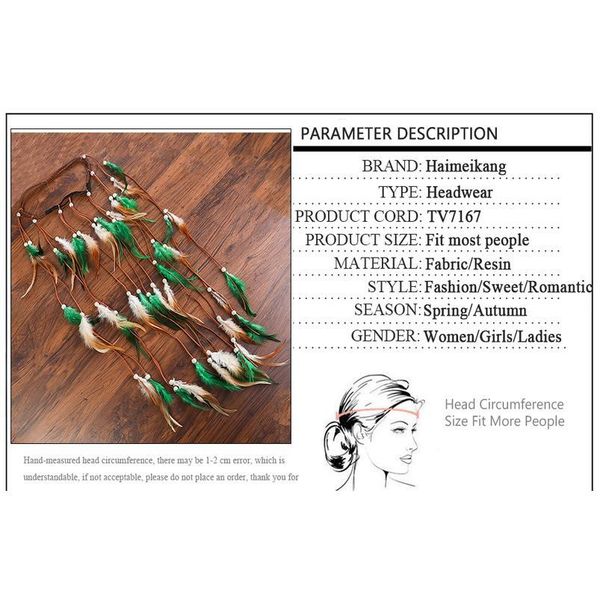 haimeikang feather rope crown bohemian stitching bicolor elastic gypsy festival women summer hair accessories qylhbf
haimeikang feather rope crown bohemian stitching bicolor elastic gypsy festival women summer hair accessories qylhbf