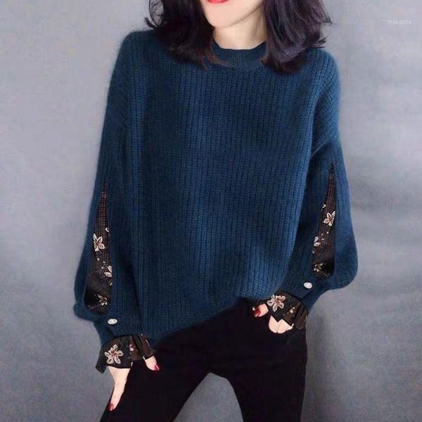 women 2021 autumn winter knitted sweater female fashion o-neck long sleeve pullover ladies casual warm jumper knitwear b2971, White;black
women 2021 autumn winter knitted sweater female fashion o-neck long sleeve pullover ladies casual warm jumper knitwear b2971, White;black