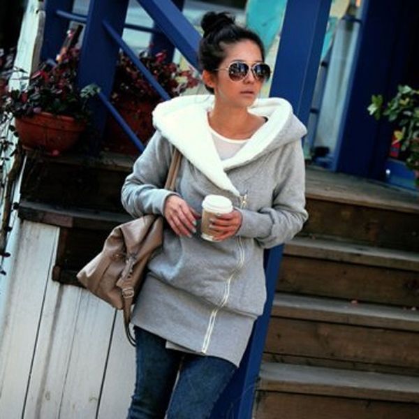 72th0 coat 2019 fashion new thickened korean hooded mid-length cardigan lamb fleece women's coat 2019 new sweater sweaterfashion thicke, Black
72th0 coat 2019 fashion new thickened korean hooded mid-length cardigan lamb fleece women's coat 2019 new sweater sweaterfashion thicke, Black