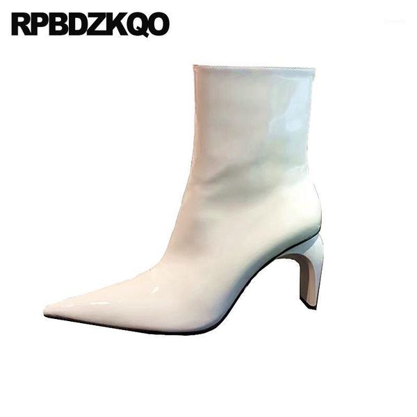 boots pointed toe size 4 shoes side zip winter ankle white block booties fur patent leather chunky women fashion 2021 high heel1, Black
boots pointed toe size 4 shoes side zip winter ankle white block booties fur patent leather chunky women fashion 2021 high heel1, Black
