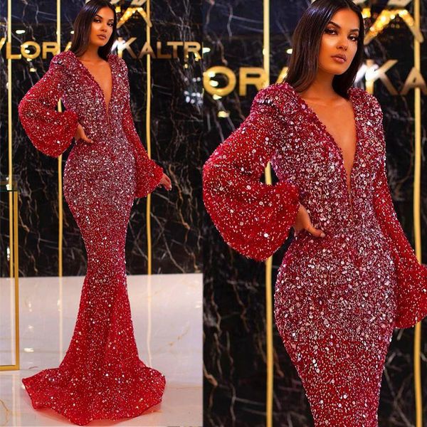 2021 арабский амос aso ebi красный русалка выпускные платья с длинными рукавами v шеи блестение вечернее платье sparkly формальные коктейльн, Black
2021 арабский амос aso ebi красный русалка выпускные платья с длинными рукавами v шеи блестение вечернее платье sparkly формальные коктейльн, Black