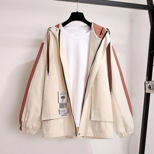 2020 spring autumn women jacket long sleeve casual windbreaker female hooded jackets loose zipper pocket basic coat outerwear, Black;brown
2020 spring autumn women jacket long sleeve casual windbreaker female hooded jackets loose zipper pocket basic coat outerwear, Black;brown