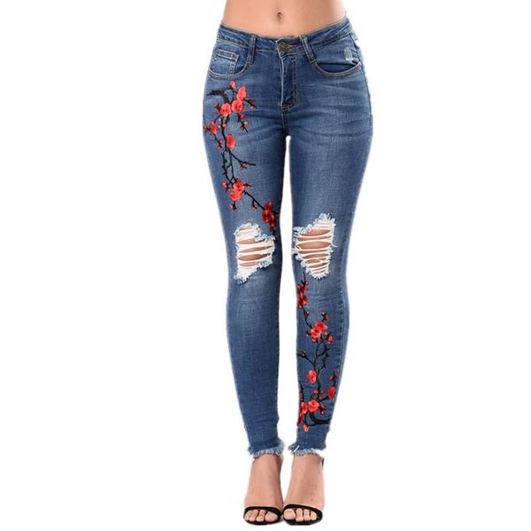 women's jeans 2021 women stretch loose denim pants floral 3d embroidery bleach ripped female elastic, Blue
women's jeans 2021 women stretch loose denim pants floral 3d embroidery bleach ripped female elastic, Blue