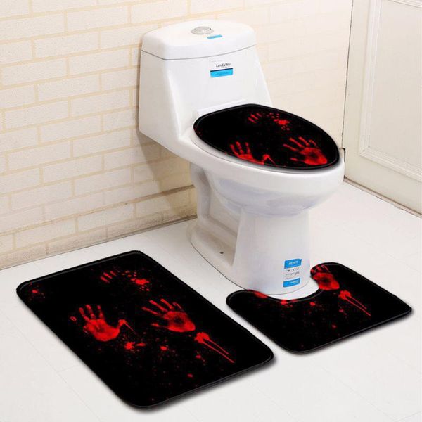 bath accessory set halloween bathroom rugs 3pcs closestool seat mat toilet anti slip wc blood handprint floor mats home carpet
bath accessory set halloween bathroom rugs 3pcs closestool seat mat toilet anti slip wc blood handprint floor mats home carpet