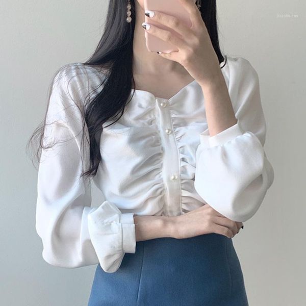 fashion women chiffon blouse new 2021 spring autumn puff sleeve v neck elegant korean trend blouses for ladies shirts1, White
fashion women chiffon blouse new 2021 spring autumn puff sleeve v neck elegant korean trend blouses for ladies shirts1, White