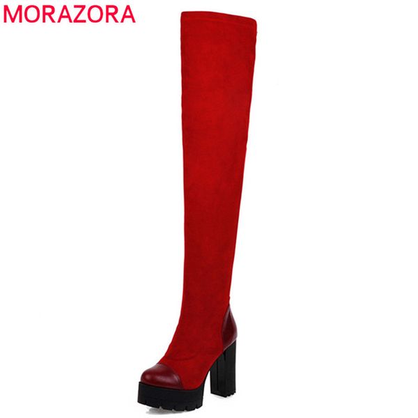 morazora 2020 women over the knee boots slim stretch boots square high heels platform shoes woman party prom shoes 1026, Black
morazora 2020 women over the knee boots slim stretch boots square high heels platform shoes woman party prom shoes 1026, Black