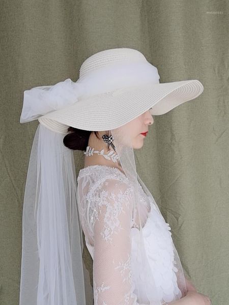 wide brim hats long gauze bow sun hat 15cm straw summer handmade white black purple mesh bowknot women brimed sombrero cap1, Blue;gray
wide brim hats long gauze bow sun hat 15cm straw summer handmade white black purple mesh bowknot women brimed sombrero cap1, Blue;gray