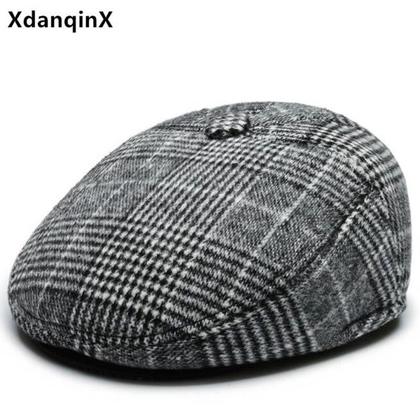 berets xdanqinx winter for men simple casual men's flat cap thick warm fluffy beret earmuffs hat black brands dad's, Blue;gray
berets xdanqinx winter for men simple casual men's flat cap thick warm fluffy beret earmuffs hat black brands dad's, Blue;gray