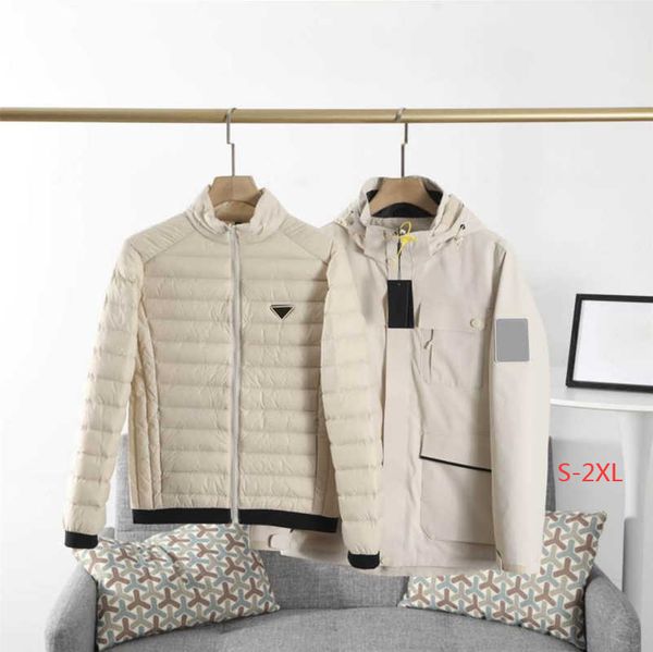 20fw mens jacket winter down two pieces set casual men windbreaker jackets with hooded new sports outwear coat 2 colors asian size m-5xl, Black;brown
20fw mens jacket winter down two pieces set casual men windbreaker jackets with hooded new sports outwear coat 2 colors asian size m-5xl, Black;brown