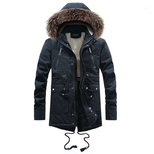 kalenmos winter fleece warm casual jacket parkas men windproof thick hooded fur collar coat men fashion outdoor long parkas1, Black
kalenmos winter fleece warm casual jacket parkas men windproof thick hooded fur collar coat men fashion outdoor long parkas1, Black