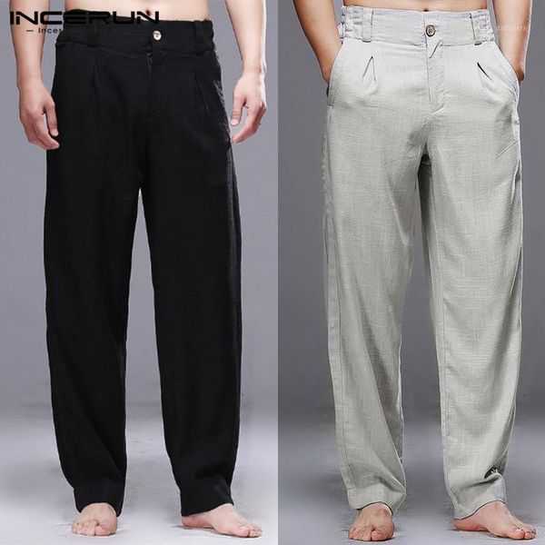 incerun men fashion straight pants solid color loose joggers casual comfortable buttons trousers mens leisure pantalones s-5xl1, Black
incerun men fashion straight pants solid color loose joggers casual comfortable buttons trousers mens leisure pantalones s-5xl1, Black