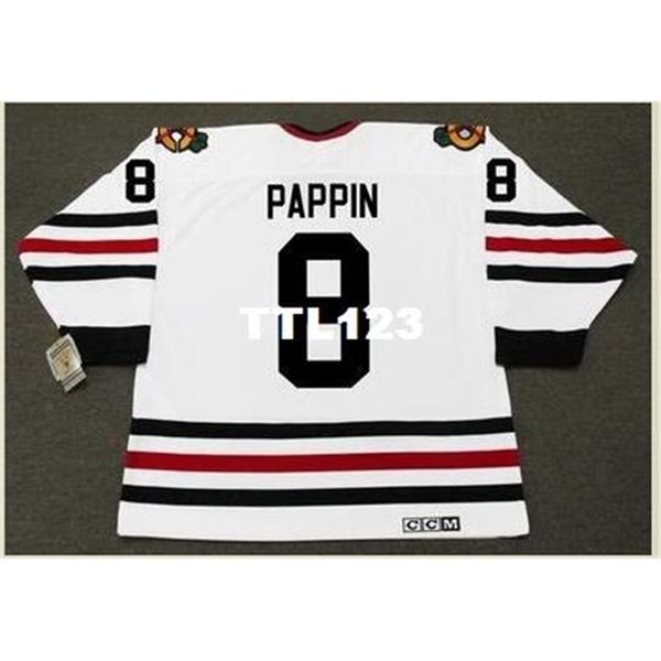 421s #8 jim pappin chicago blackhawks 1969 ccm vintage retro away hockey jersey or custom any name or number retro jersey, Black
421s #8 jim pappin chicago blackhawks 1969 ccm vintage retro away hockey jersey or custom any name or number retro jersey, Black