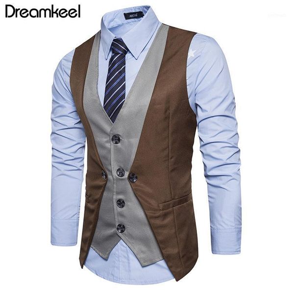 men's vests 2021 dreamkeel mens suits vest male boys selling fashion business casual wear men waistcoat clothing y1, Black;white
men's vests 2021 dreamkeel mens suits vest male boys selling fashion business casual wear men waistcoat clothing y1, Black;white