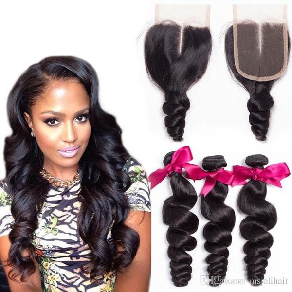 msjoli 8a brazilian loose wave virgin hair 3 bundles with closure loose wave human hair extensions virgin hair loose wave, Black;brown
msjoli 8a brazilian loose wave virgin hair 3 bundles with closure loose wave human hair extensions virgin hair loose wave, Black;brown