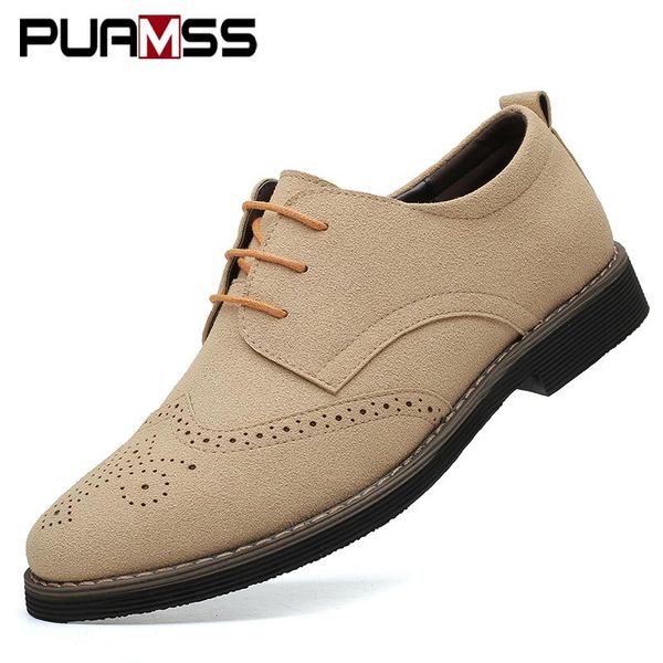 2021 new men oxford suede leather dress shoes brogue lace up flats male casual shoes formal men large size 38-47, Black
2021 new men oxford suede leather dress shoes brogue lace up flats male casual shoes formal men large size 38-47, Black